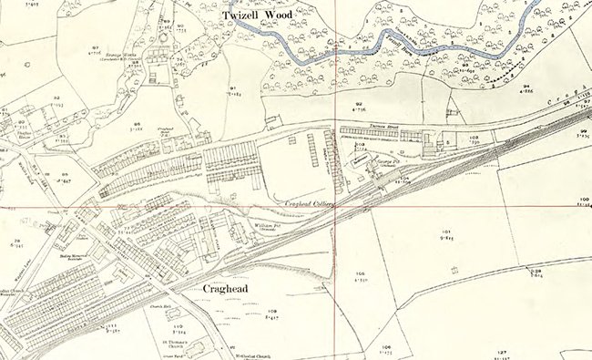 Map of Craghead 1915