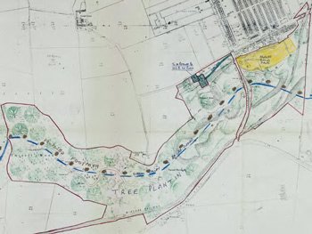 Map of reclamation scheme at Alma Pit